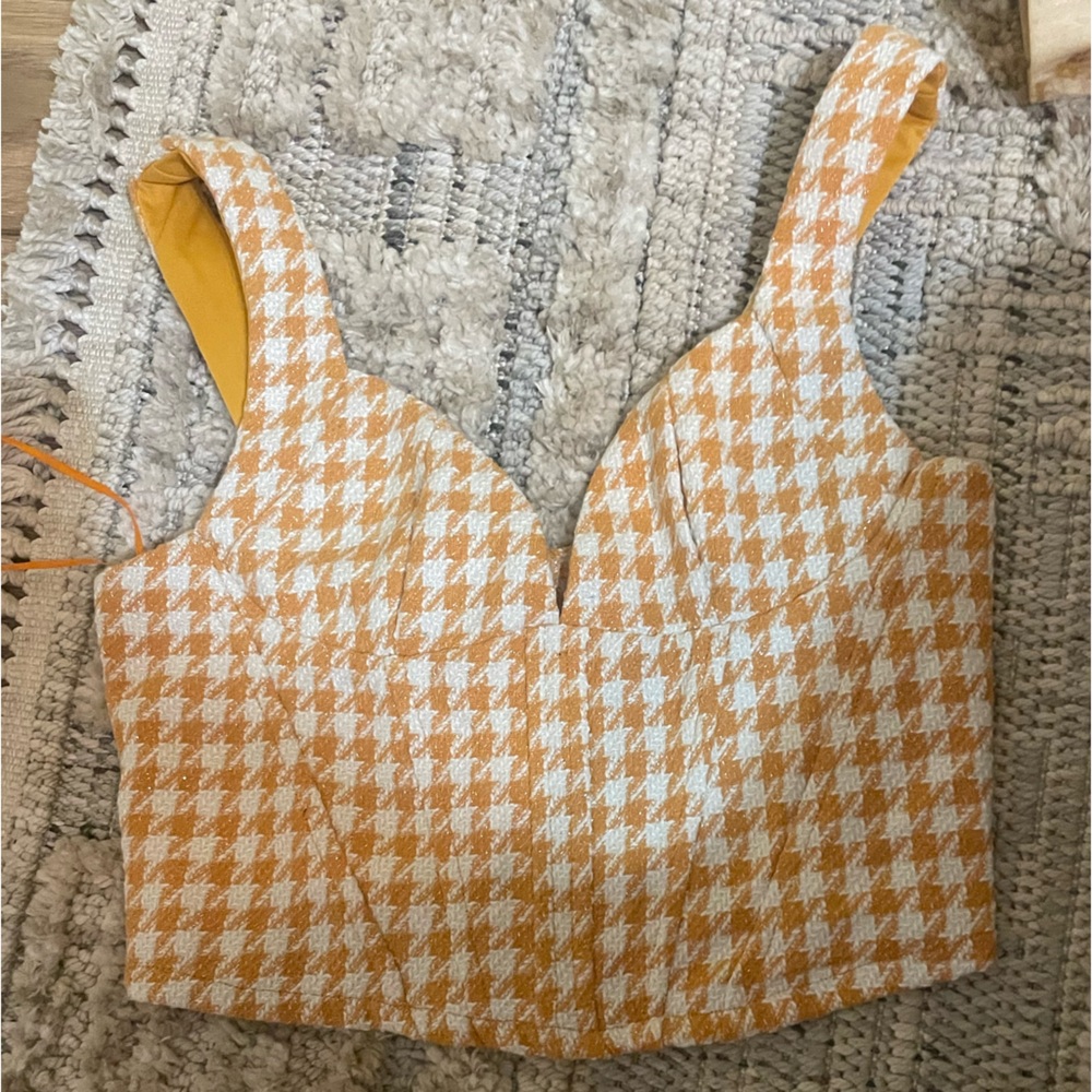 Boutique Orange & White Top TENNESSEE